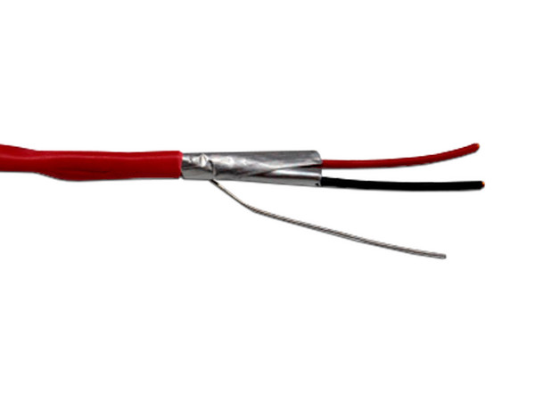 Bobina de Cable para Alarma contra incendios Belden 5320FL , 2 hilos, Rollo con 305m. Color Rojo.