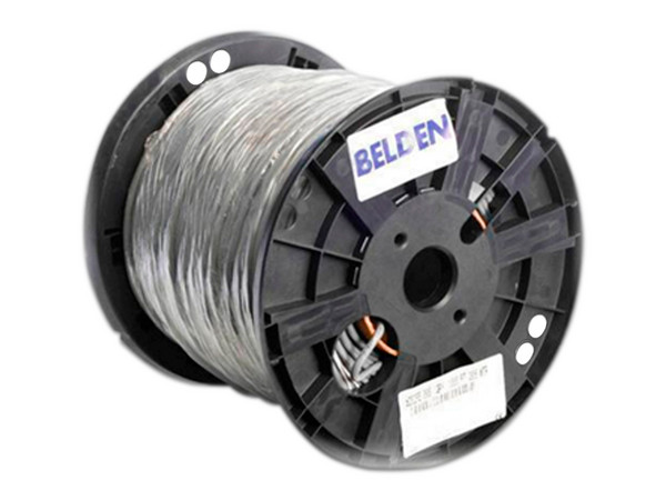 Bobina de Cable Blindado Belden 5502FE, 305m, Color Gris.