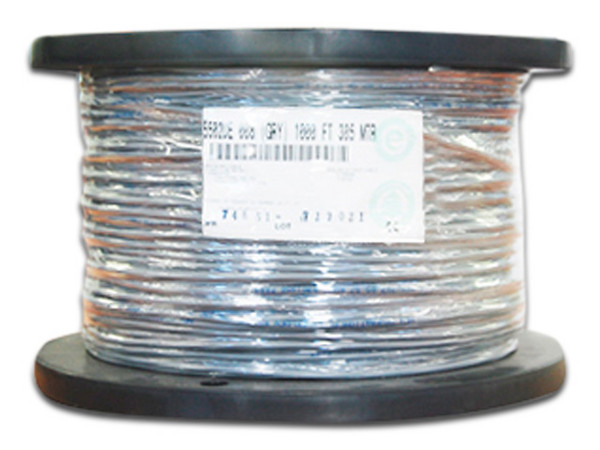 Bobina de cable para Alarma Belden 5502UE, 22 AWG, 305m, Color Gris.