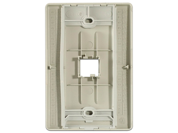 Tapa de Pared Belden A0405255, 1 Puerto MDVO, Color Gris.