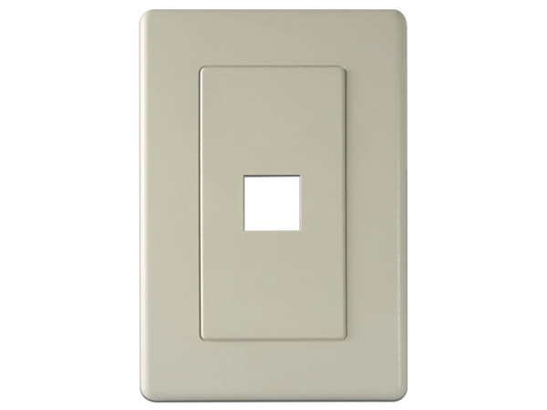 Tapa de Pared Belden A0405255, 1 Puerto MDVO, Color Gris.