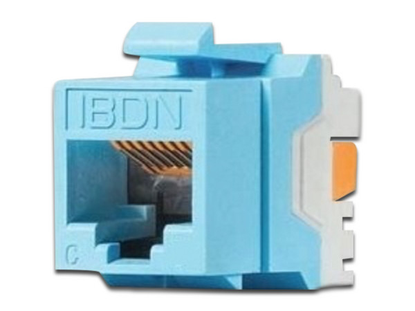 Conector Jack modular Belden  RJ-45 Cat5e KeyConnect T568A/B. Color Azul.