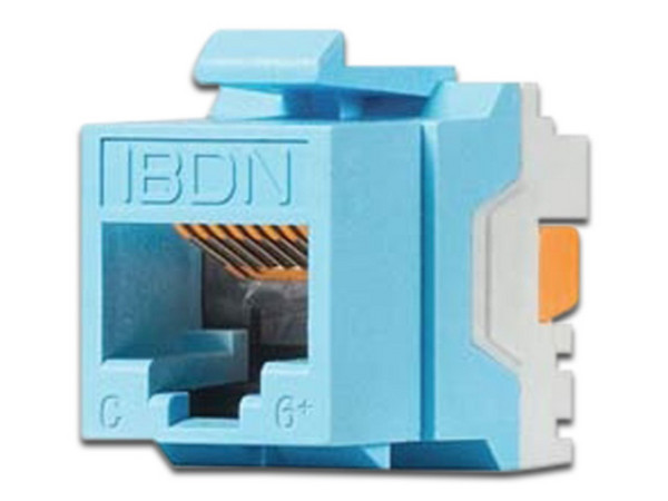 Jack modular BELDEN Cat6, UTP. Color Azul.