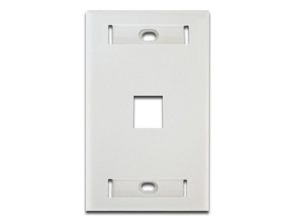 Placa de pared Belden, de 1 salida RJ-45. Color Blanco.