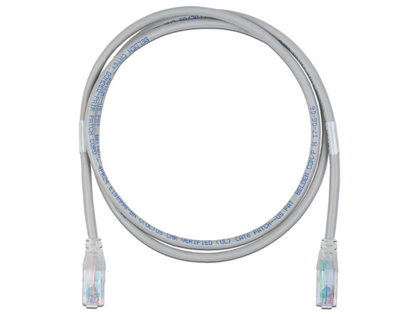 Patch Cord UTP Cat6+ Belden C601108002, Interior, Color Gris.