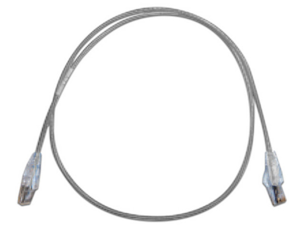 Cable de Parcheo Belden CAD1108003, UTP Cat6A, 4 pares, 90cm. Color Gris.