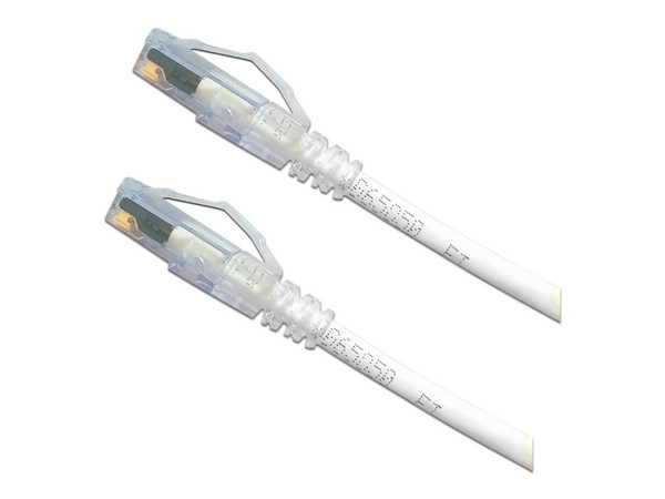 Cable de Parcheo Beldem CAD1109010, UTP Cat6A, RJ-45, Calibre 28AWG, 3m. Color Blanco.