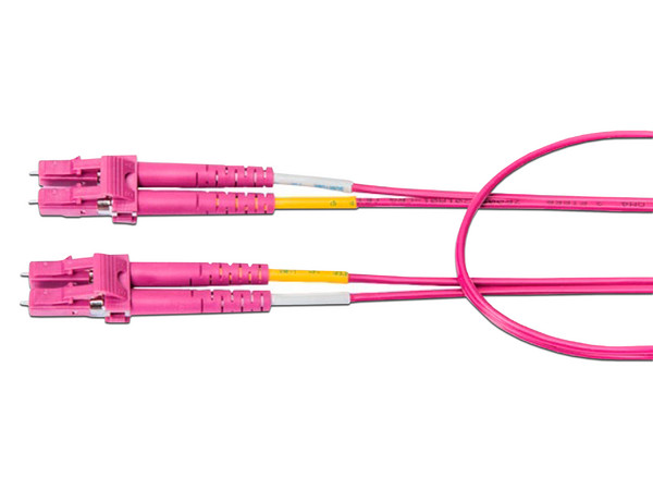 Jumper de Fibra Óptica Belden FP4LDLD003M, LC a LC (M-M), 3m, Color Rosa. 