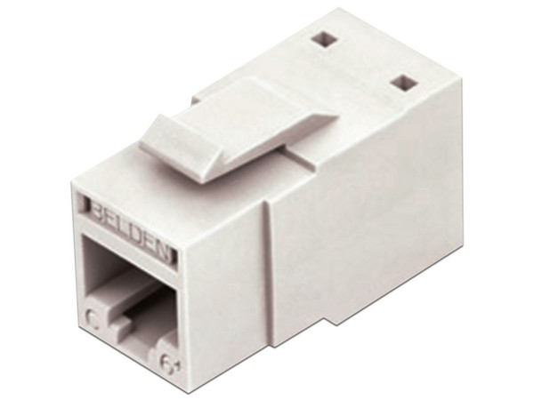 Conector Jack modular Belden RJ-45 Cat6 T568 A/B RV6MJKUEW-S1. Color Blanco.