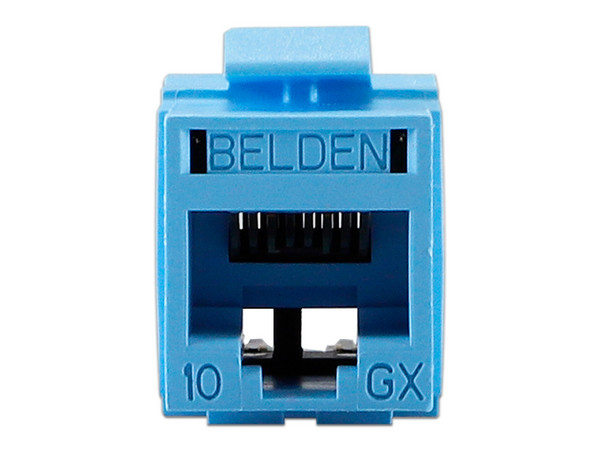 Conector Jack Belden RVAMJKUTB-S1, Cat6a UTP, RJ-45, Color Azul.