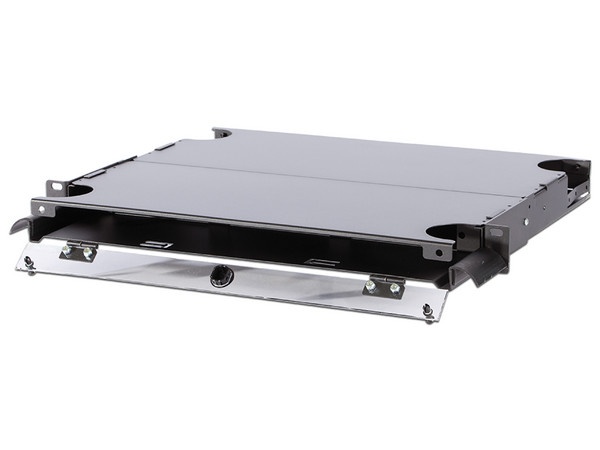 Gabinete para Fibra Óptica Modular Bticino, montaje en rack, 3 paneles adaptadores. Color Negro.