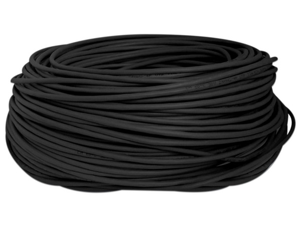 Bobina de cable Brobotix 002464 de 200m, 26 AWG, de 6 vías, Color Negro.