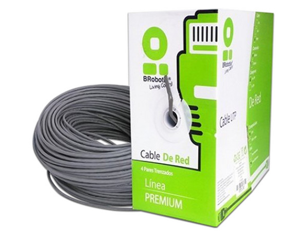 Bobina de cable Brobotix 062410 de 100m. Color Gris.