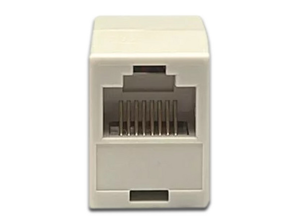 Cople BRobotix RJ45 Cat5e de 8 conductores keystone, color beige.