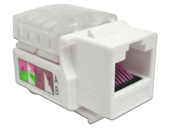 Jack Keystone Brobotix 230201 cat5e, Color Blanco.