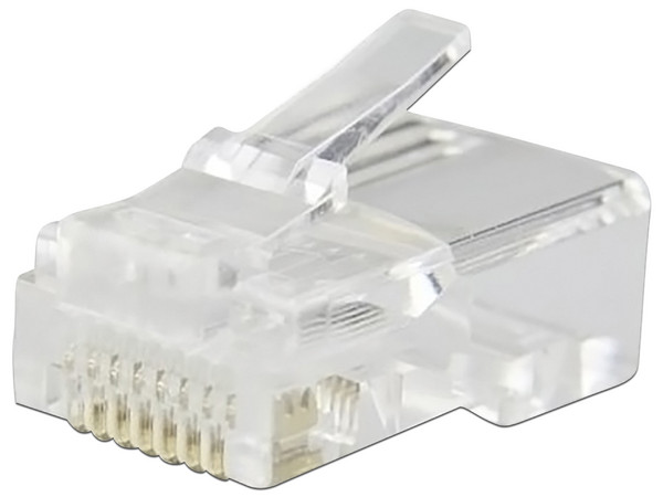 Plugs BRobotix RJ-45, Cat6, UTP, Bote con 100 piezas.