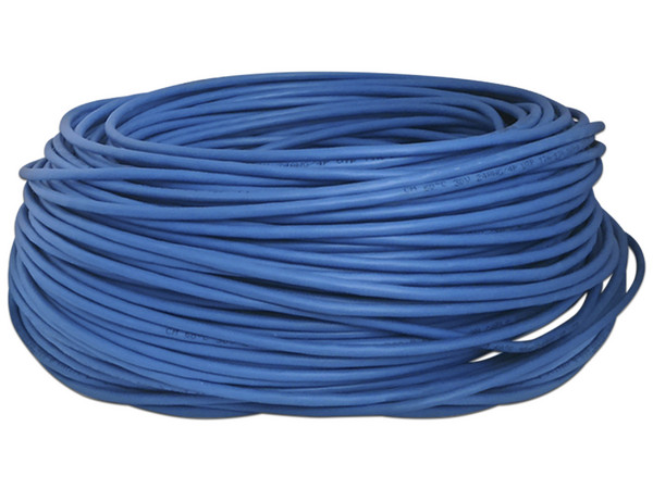 Bobina de Cable Brobotix Cat5e (UTP) Caja con 100m. Color Azul.