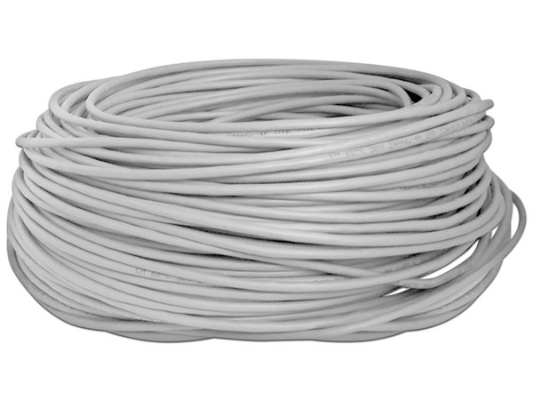 Bobina de Cable Brobotix Cat5e (UTP) Caja con 100m. Color Gris