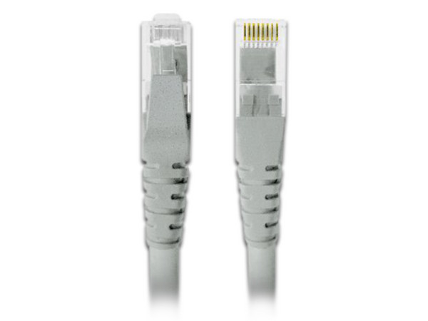 Cable de red Brobotix Cat5e (Patch Cord) de 0.5 metros, Color Gris.