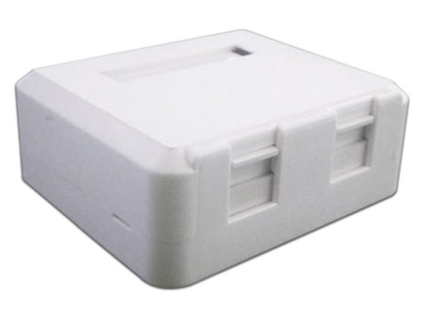Roseta doble con ventana BRobotix, sin jack.