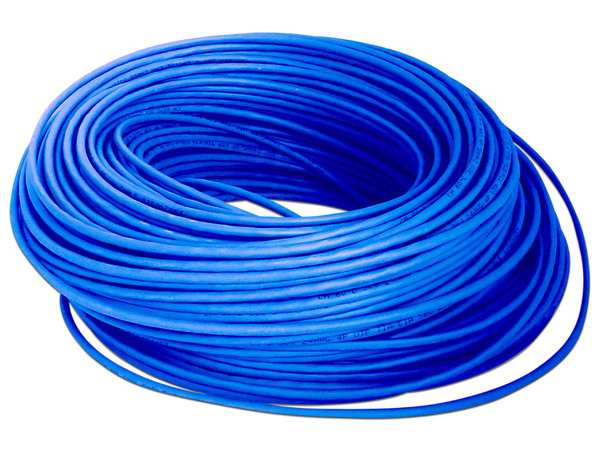 Bobina de Cable BRobotix 6006795, Cat6 UTP, 23 AWG, 305m, Color Azul.