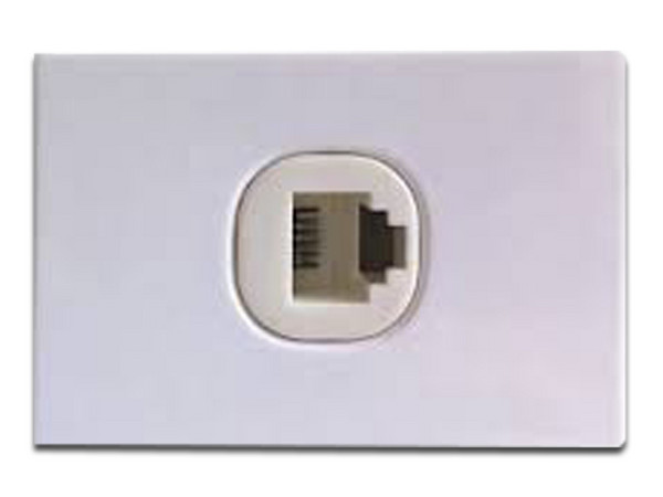 Inserto BRobotix Rj11 932500 para tapas de pared.Color Blanco.