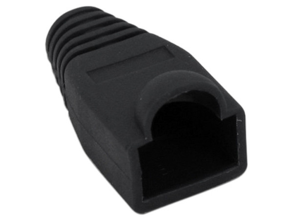 Bota para Conector Plug RJ45 BRobotix 351980, Color Negro (100 piezas).