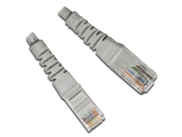 Cable de red Brobotix Cat5e (Patch Cord) de 1.8 metros, color gris.