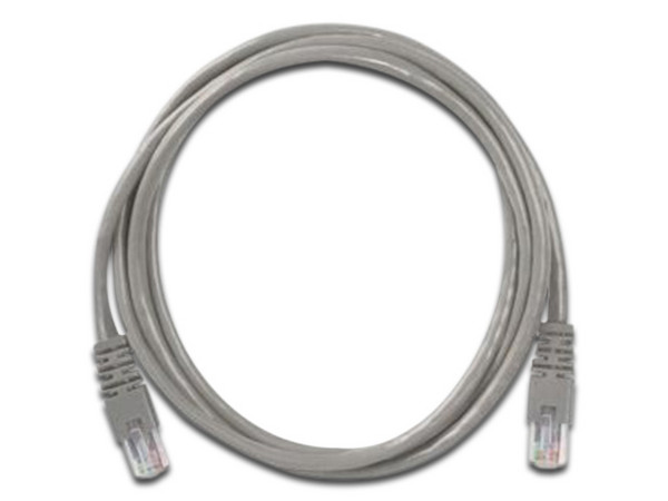 Cable de Red Condunet RJ45, Cat5e, 2m. Color gris.