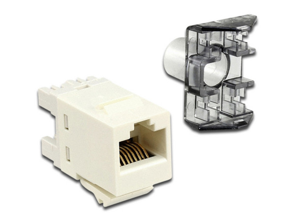 Conector Jack RJ45 Cat6 CommScope, Color Blanco.