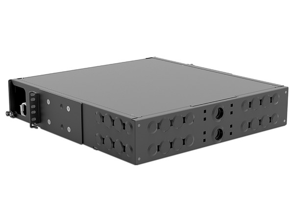 Panel de Gabinete CommScope 760231456, para fibra óptica, de 2U, capacidad para 6 casetes.