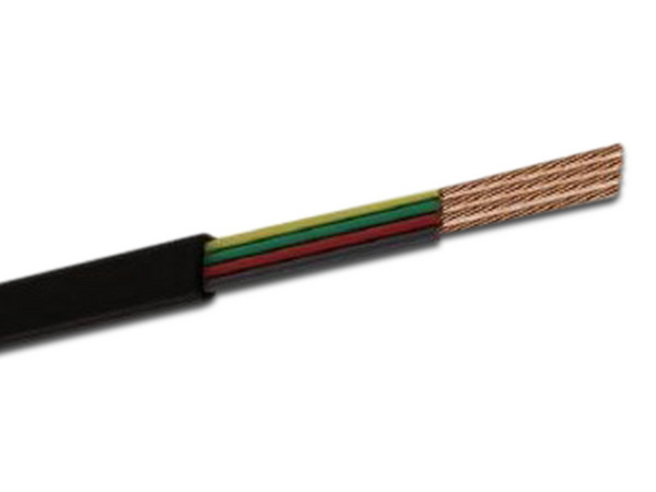 Cable Telefónico Condumex de 4 hilos, Plano Foval, Color Negro, 305 m.