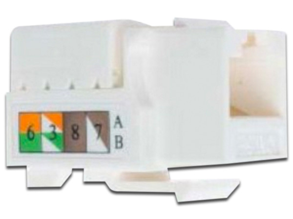 Jack Conector Condumex RJ45 (M) 8699125ARJ Cat5e. Color Blanco