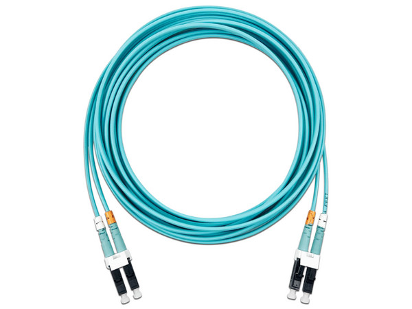 Puente de fibra óptica Corning 2 F, LC Duplex conector vertical cable Zipcord de 2 mm.