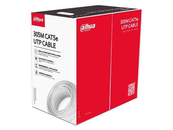 Bobina de Cable Dahua Technology DH-PFM920I-5EUN, 305 m, Interior, 5e, Cobre. Color Blanco.