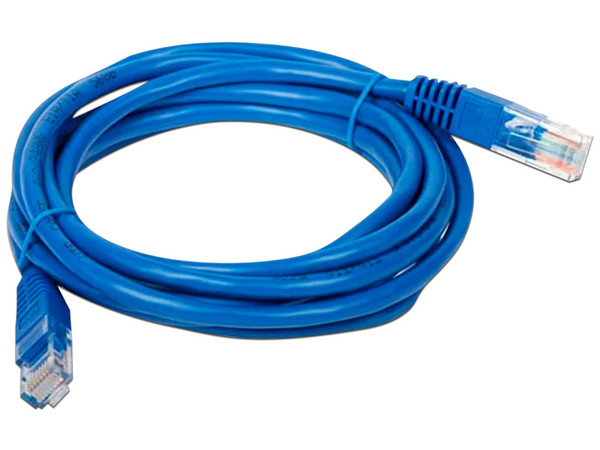Cable de Red Generico, Cat6, UTP RJ-45 Macho / RJ-45 Macho, 2m, Color Azul.