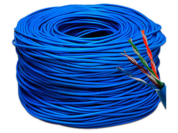 Bobina de Cable EC Line EC-NC1000-55305 Cat6 (UTP), 305 m, 24 AWG. Color Azul.