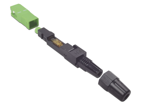 Conector Rápido de Instalación SC/UPC Epcom, Monomodo, Pre-pulido, Re-terminable, ideal para FTTX, Color Negro.