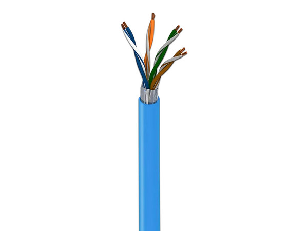 Bobina de Cable Enson 12264L305, Cat6A UTP, 23 AWG, 305m, Color Azul.