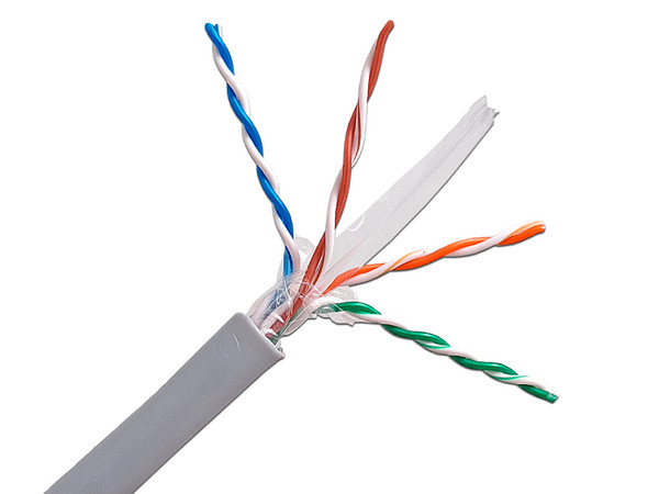 Bobina de Cable ENSON 05 PRO-II Cat6 (UTP) de 305 m, 24 AWG, Color Gris.