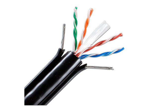 Bobina de Cable Enson Cat6 (UTP) Caja con 305 m, Negro, 24 AWG.
