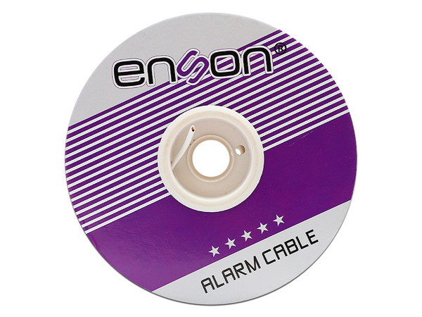 Bobina de Cable Alarma Enson Serie ECO 4c, 22AWG, 305m. Color Blanco.