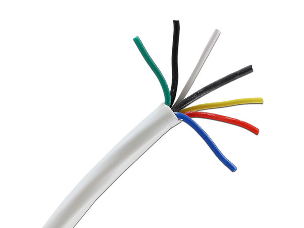 Bobina de Cable Enson 32203W305, Para alarmas, 22 AWG, 305m, Color Blanco.