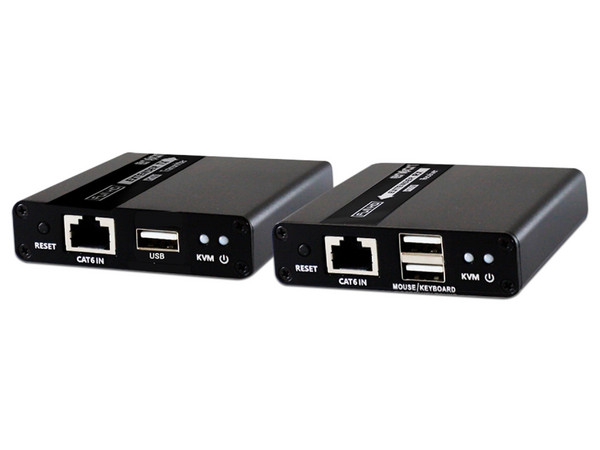 Extensor de Video Enson ENS-HDMIE70KVM, Para Video HDMI por Cable Cat6, hasta 70m, Color Negro.