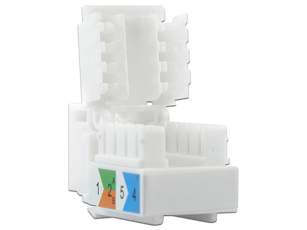 Conector Jack Enson, CAT 6. Color Blanco.