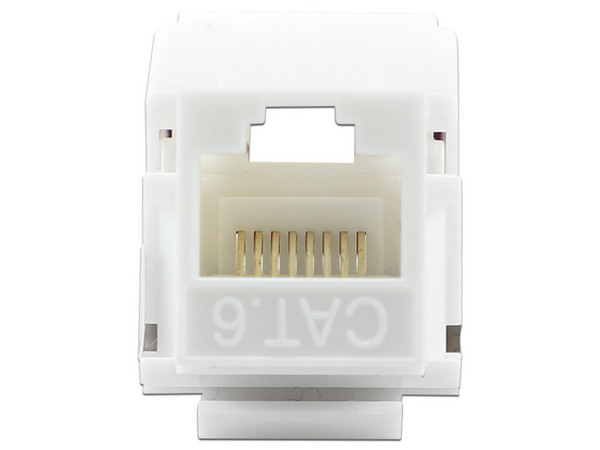 Conector Jack Enson, CAT 6. Color Blanco.