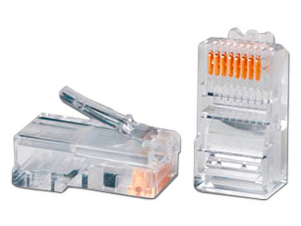Plugs RJ-45 Enson, 8 Pines de Cobre, Cat5e, (100 Piezas).