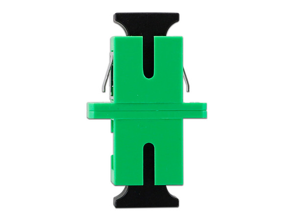 Modulo Acoplador de Fibra Óptica Enson ENS-SCSCSM, SC/APC, Monomodo, Color Verde.