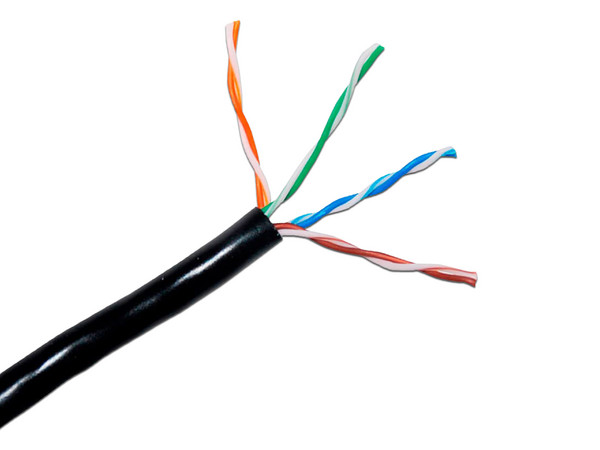 Bobina de Cable Enson Cat5e, Caja con 305 m, 24 AWG. Color Gris.