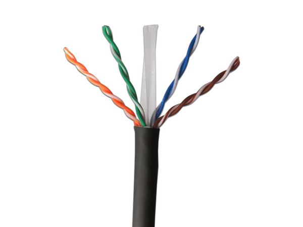 Bobina de Cable Enson EPRO-CAT6-OUFTP, Calibre 23AWG, Uso exterior, 305m. Color Negro.